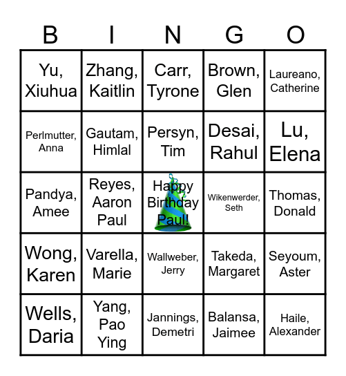Monogram Lab Week 2025 BINGO Card