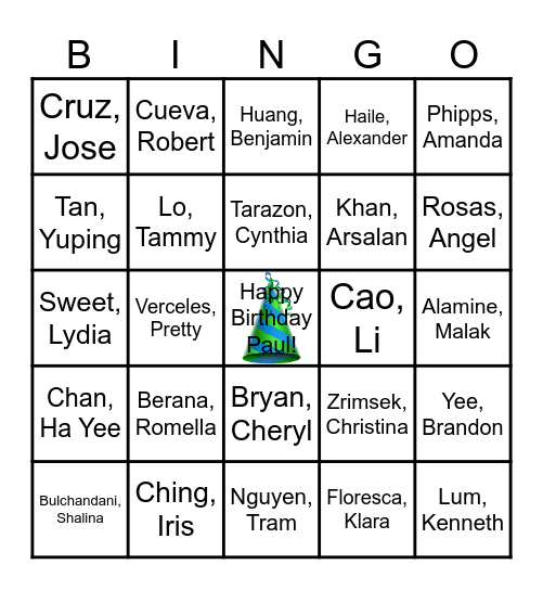 Monogram Lab Week 2025 BINGO Card