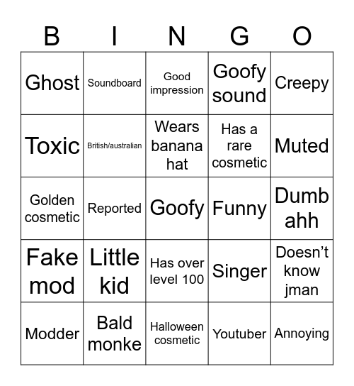 Gtag bingo #1 Bingo Card