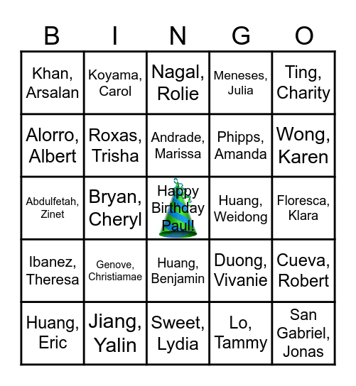 Monogram Lab Week 2025 BINGO Card