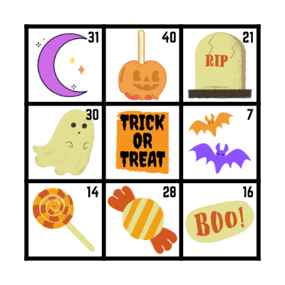 HALLOWEEN Bingo Card