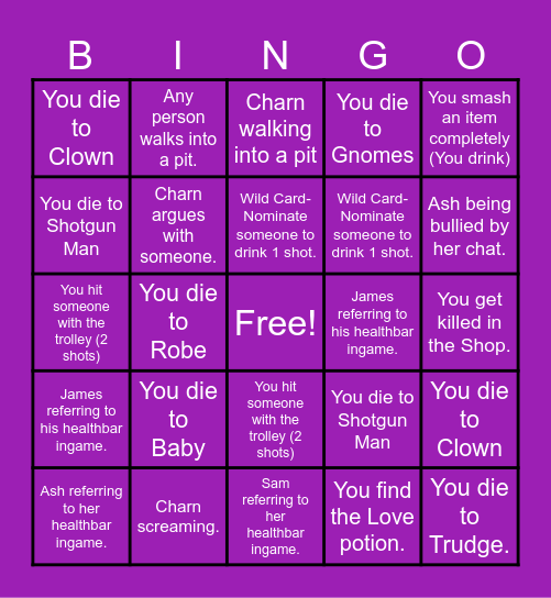 R.E.P.O BINGO Card