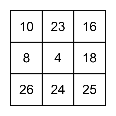 Celebration Bingo Card