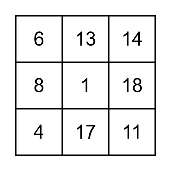 Celebration Bingo Card