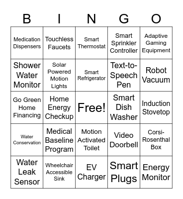 Earth Day Bingo Card