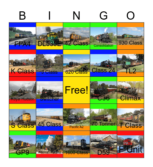 Railway Museums in Canada and Australia would add my bucket list one day Bingo Card