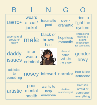 Vincent's OC Bingo Card