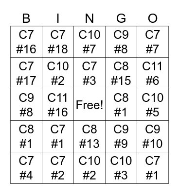 Earth & Space Chapter 7 Practice Bingo Card