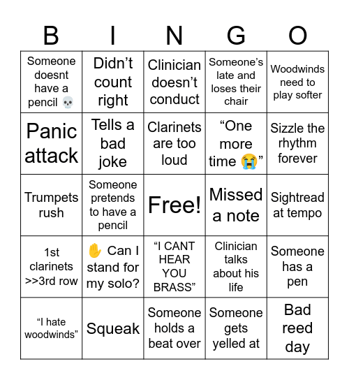 All-East 2026 Bingo Card