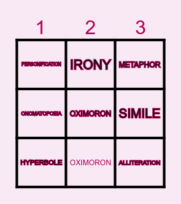 BINGO TIME! Bingo Card