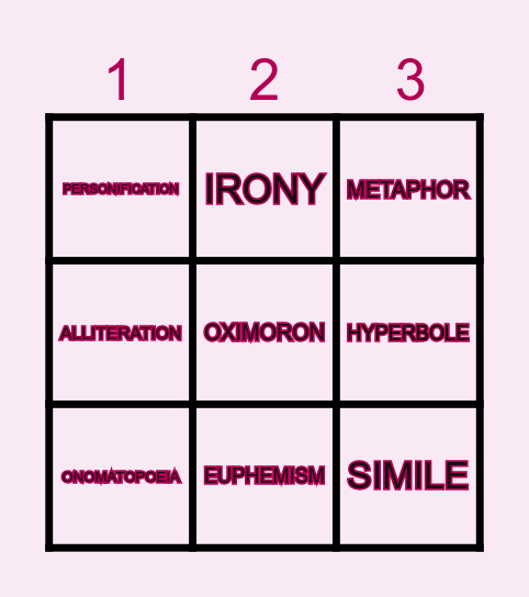 BINGO TIME! Bingo Card