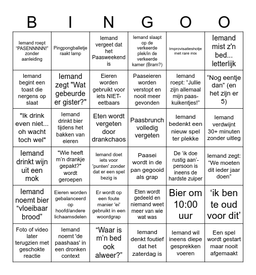 PAAS BINGO Card