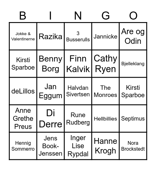 🍓 Norsk Bingo 3 🍓 Bingo Card