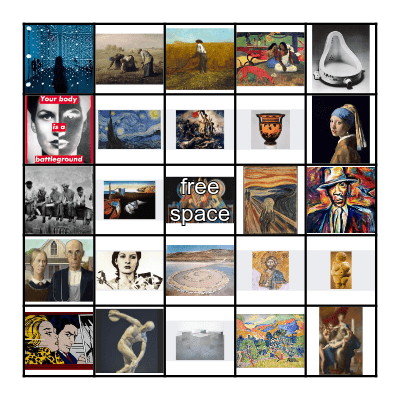 World ART DAY Bingo Card