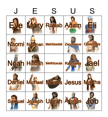 Ecclesia Bible Bingo Card