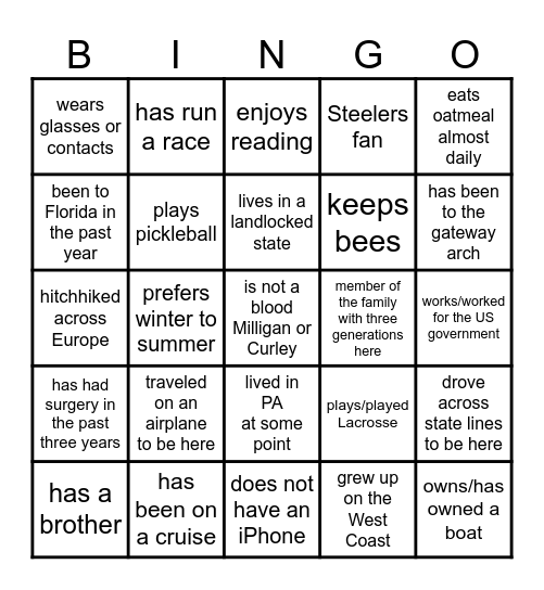 Celebrating 160 Years - Mix & Mingle Bingo Card