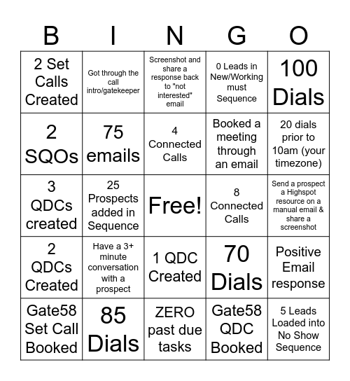 SDR Fri-YAY Bingo! Bingo Card