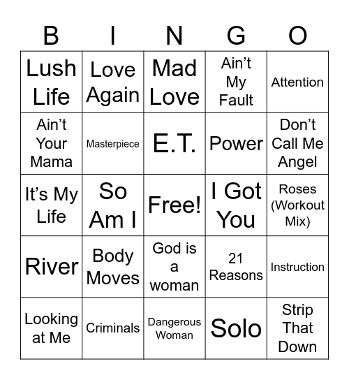 13MB Round #4 Bingo Card