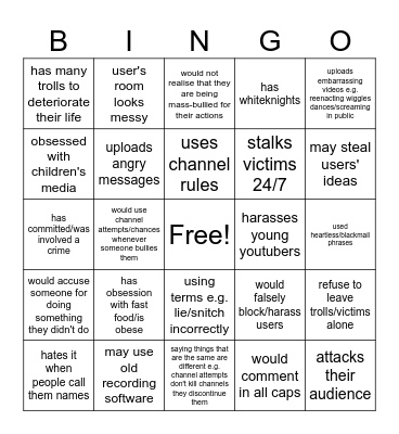 physical media community Bingo Card