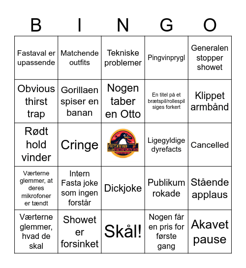 Fasta Bingo Card