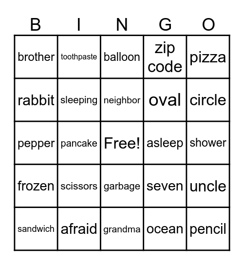 Bingo Card