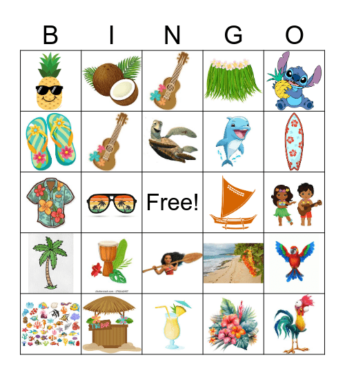 ALOHA Bingo Card