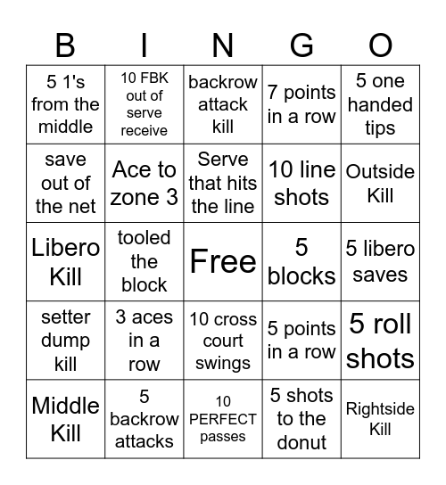 15R Spring Challenge Bingo Card