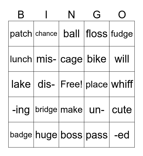 Review Bingo! Bingo Card
