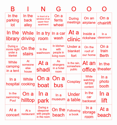 Ice breaker Bingo Card