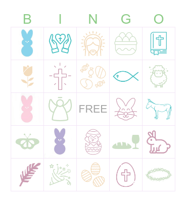 Easter Bingo Card