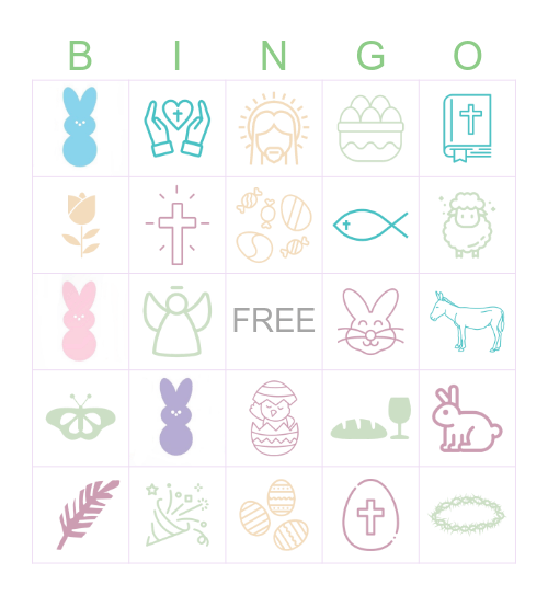 Easter Bingo Card