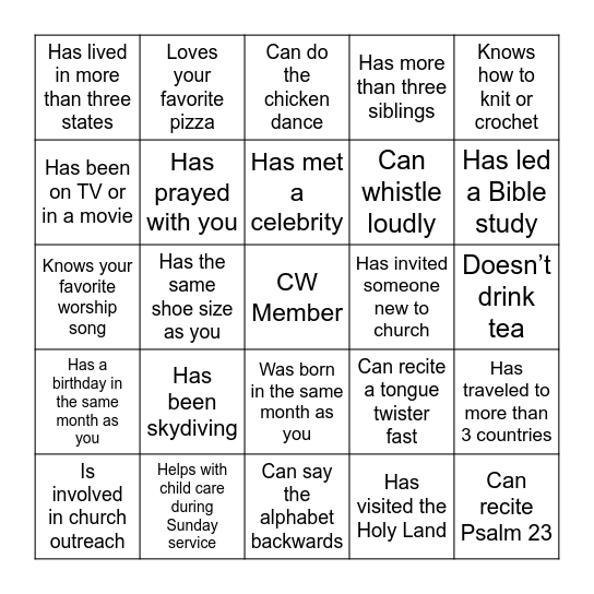 Bingo Card