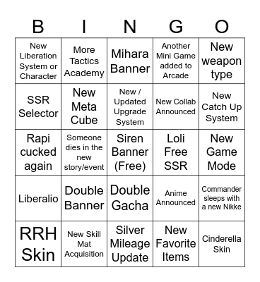 2.5 ANNIVERSARY Bingo Card