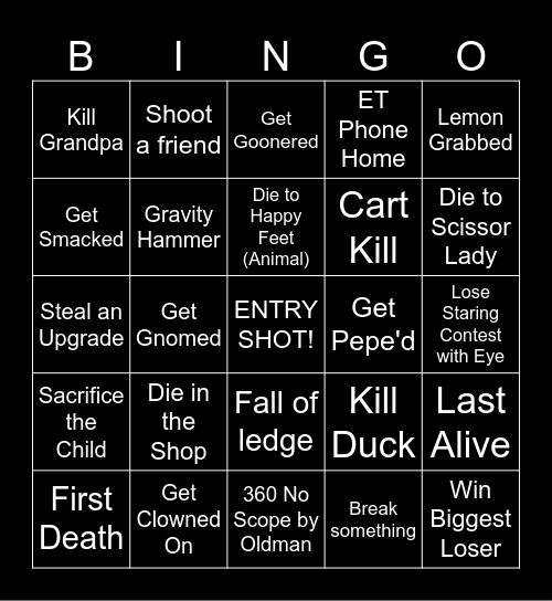 DRUNK REPO BABBBYYYY Bingo Card