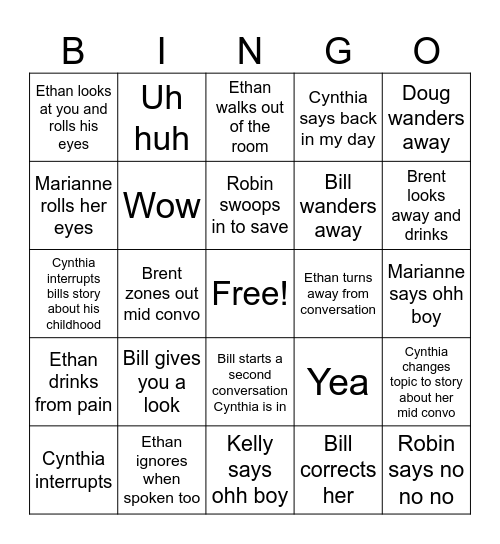 Test Bingo Card