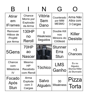 [Forsaken] Chance Bingo Card