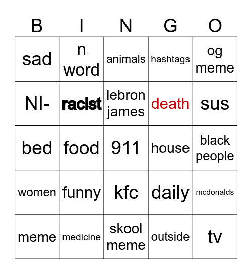 insta reels bingo yayayayayaayaya Bingo Card
