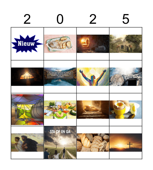 Pasen 2025 Bingo Card