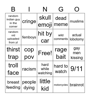 ig reels Bingo Card