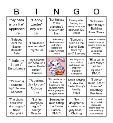 Spring Fun / Easter Bingo Card
