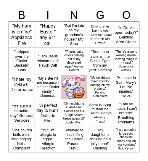 Spring Fun / Easter Bingo Card