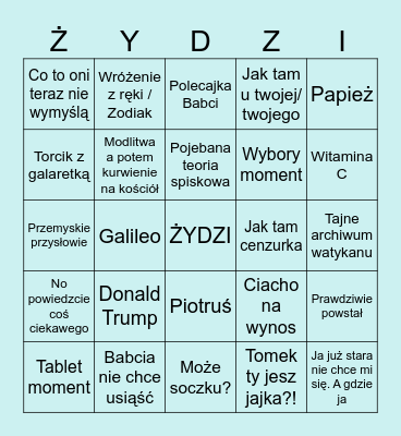 Easter Przemyśl Bingo Card
