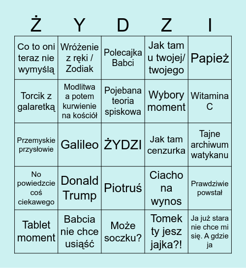 Easter Przemyśl Bingo Card