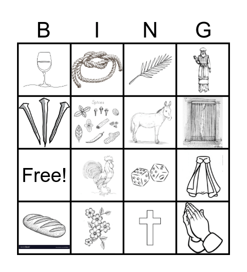 Easter Bingo Card