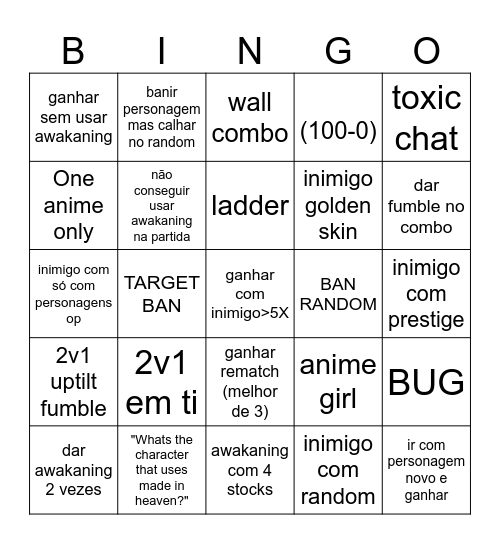 ABA Bingo Card