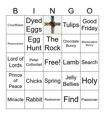 Celebrate Easter Bingo Card