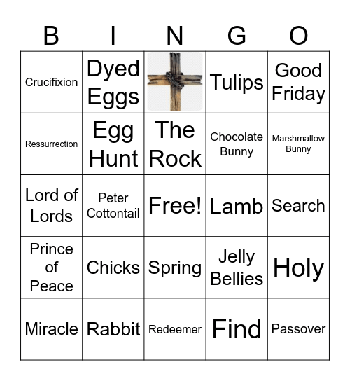 Celebrate Easter Bingo Card