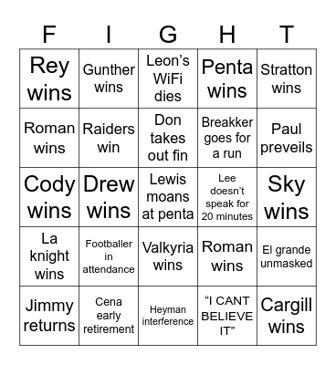Westelmania Bingo Card
