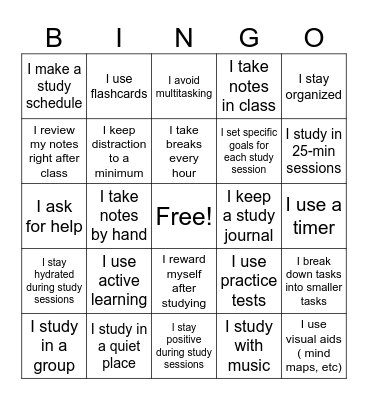 FINALS FEST Bingo Card