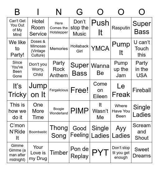 THE GRAND FINALE Bingo Card